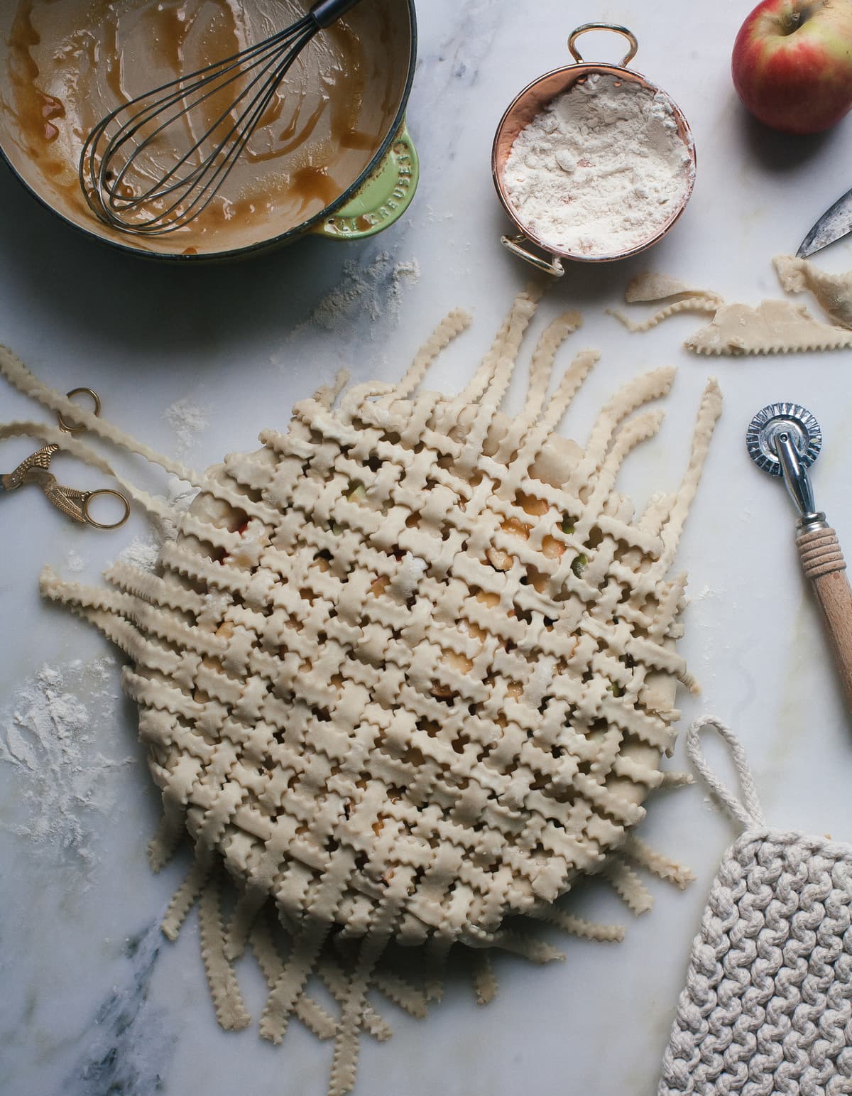 Miso Caramel Apple Pie