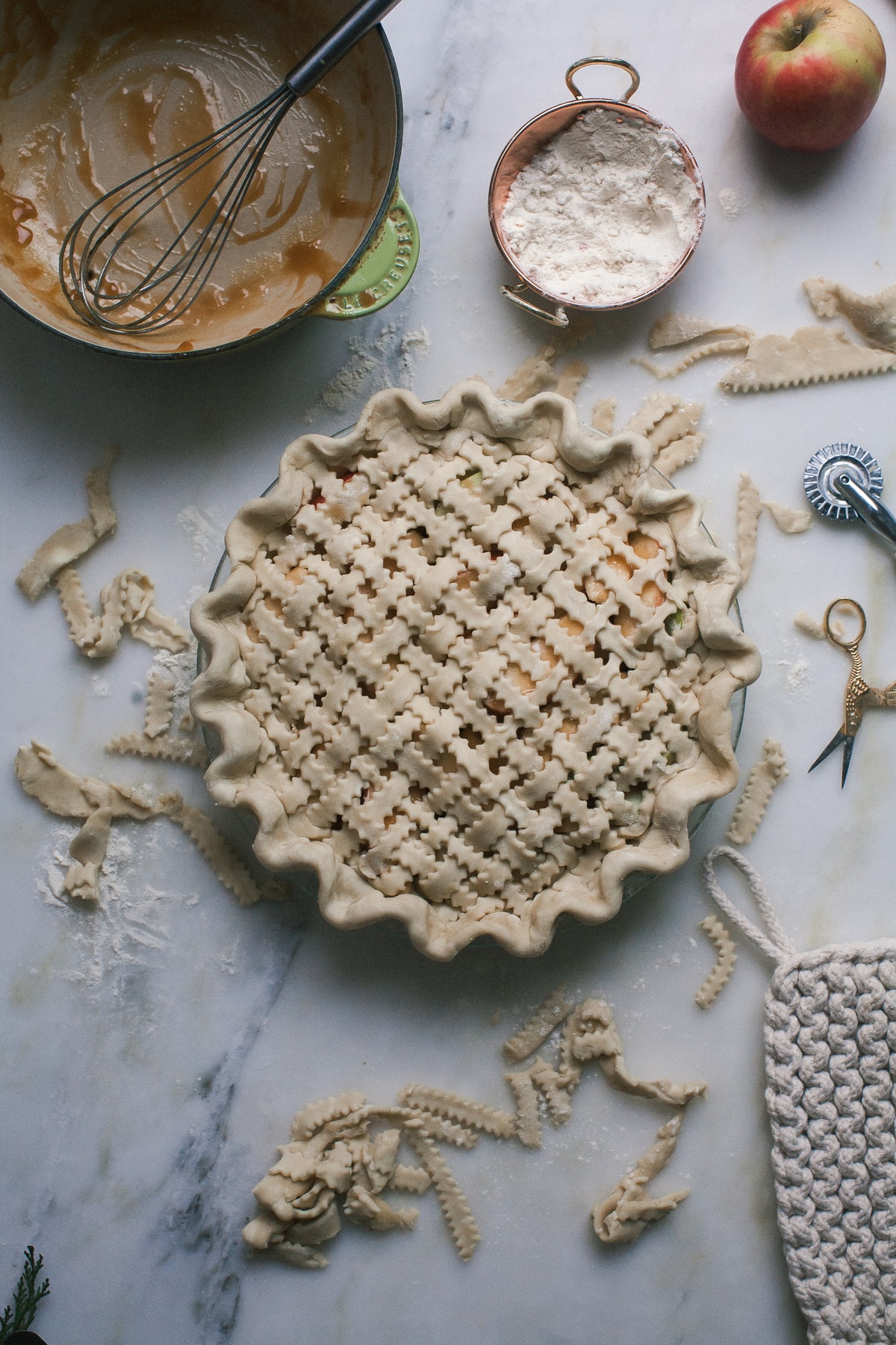 Miso Caramel Apple Pie