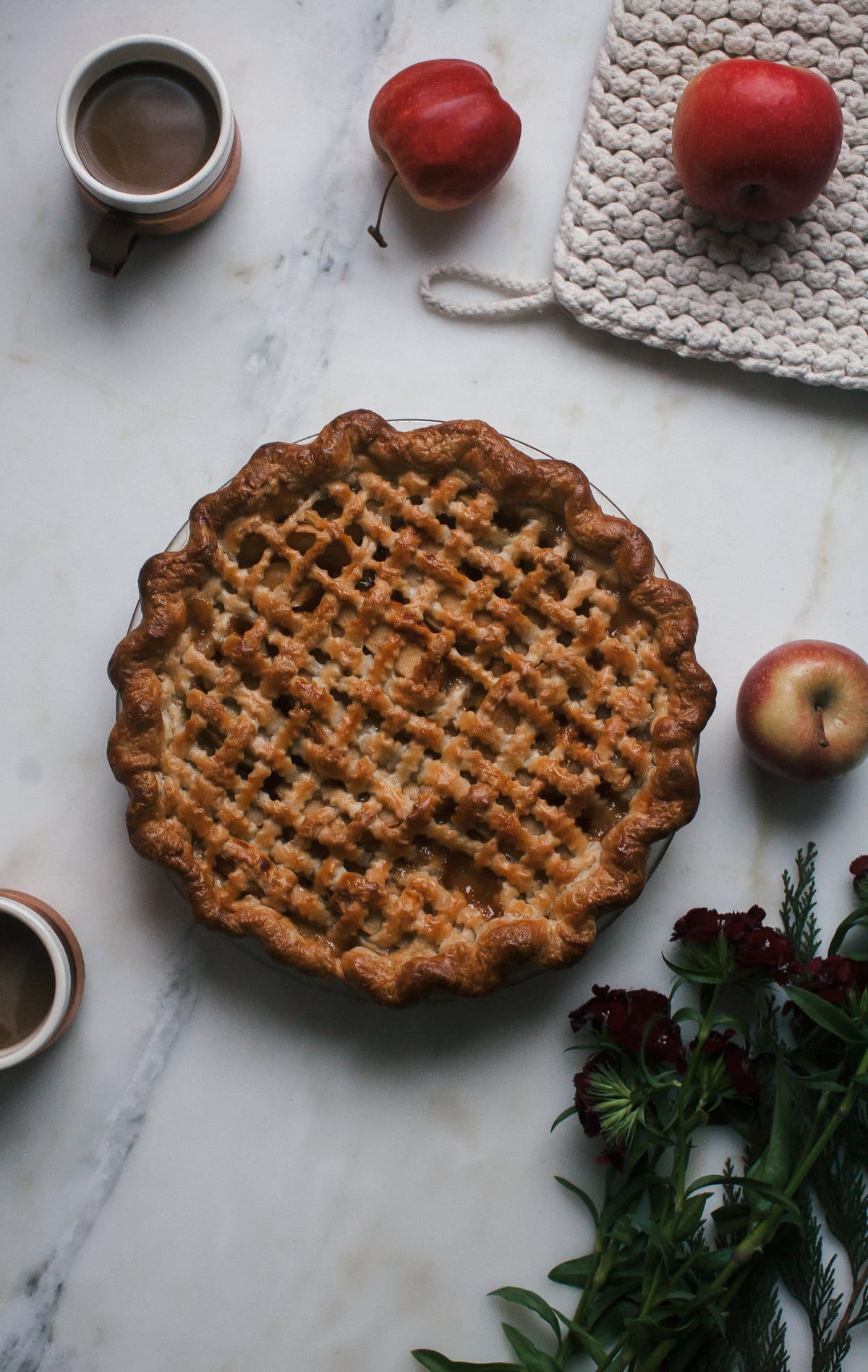 Miso Caramel Apple Pie