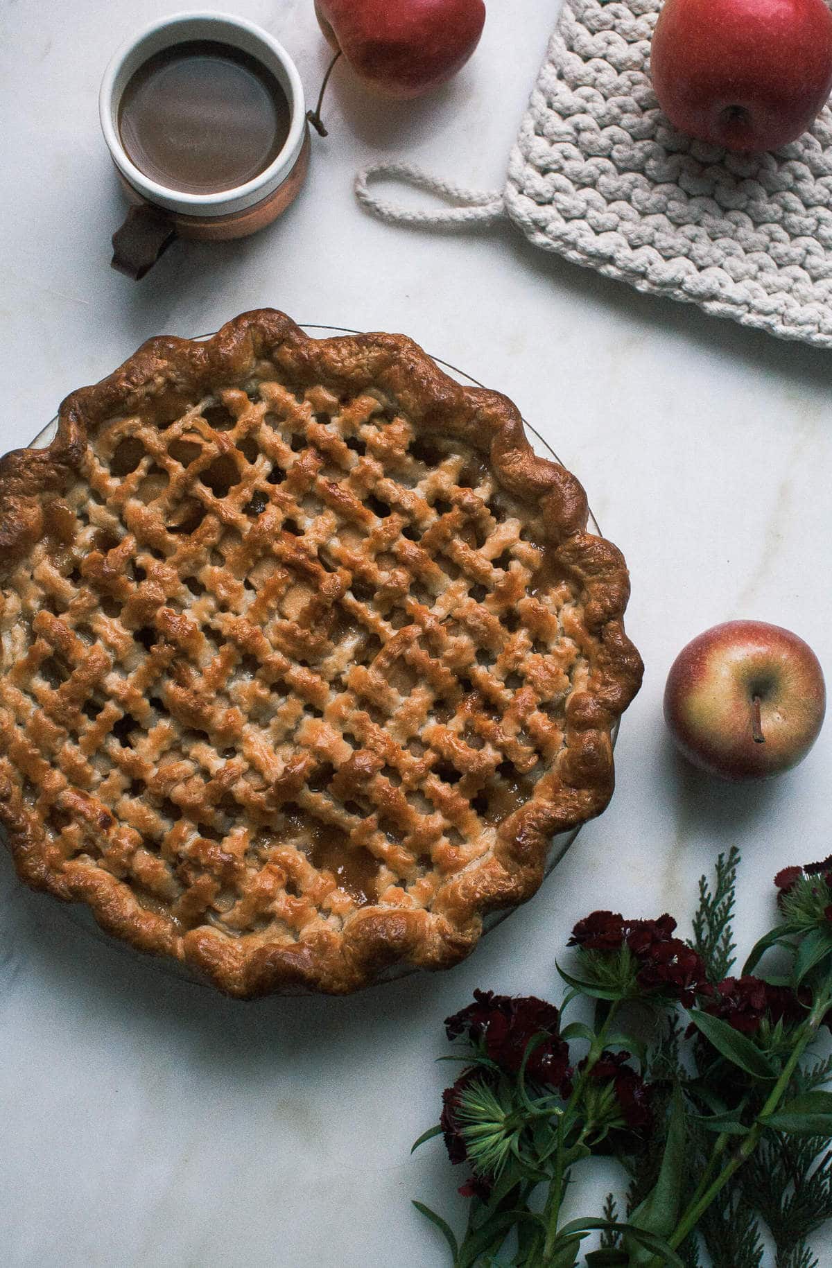 Miso Caramel Apple Pie