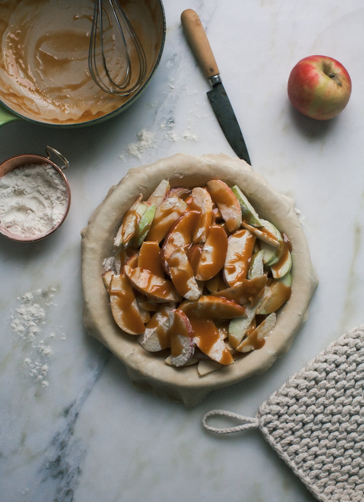 Miso Caramel Apple Pie