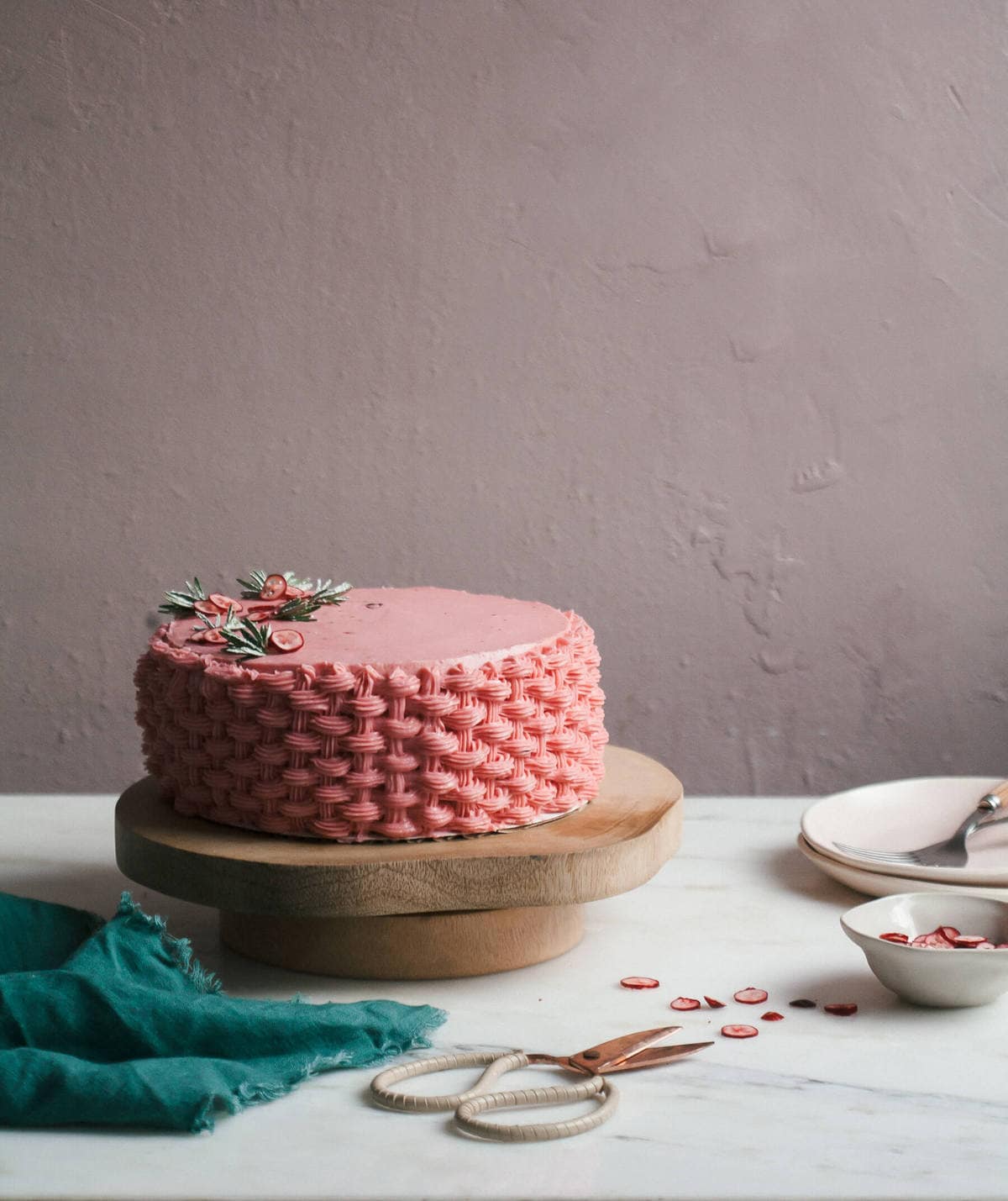 Cranberry Chestnut Cake