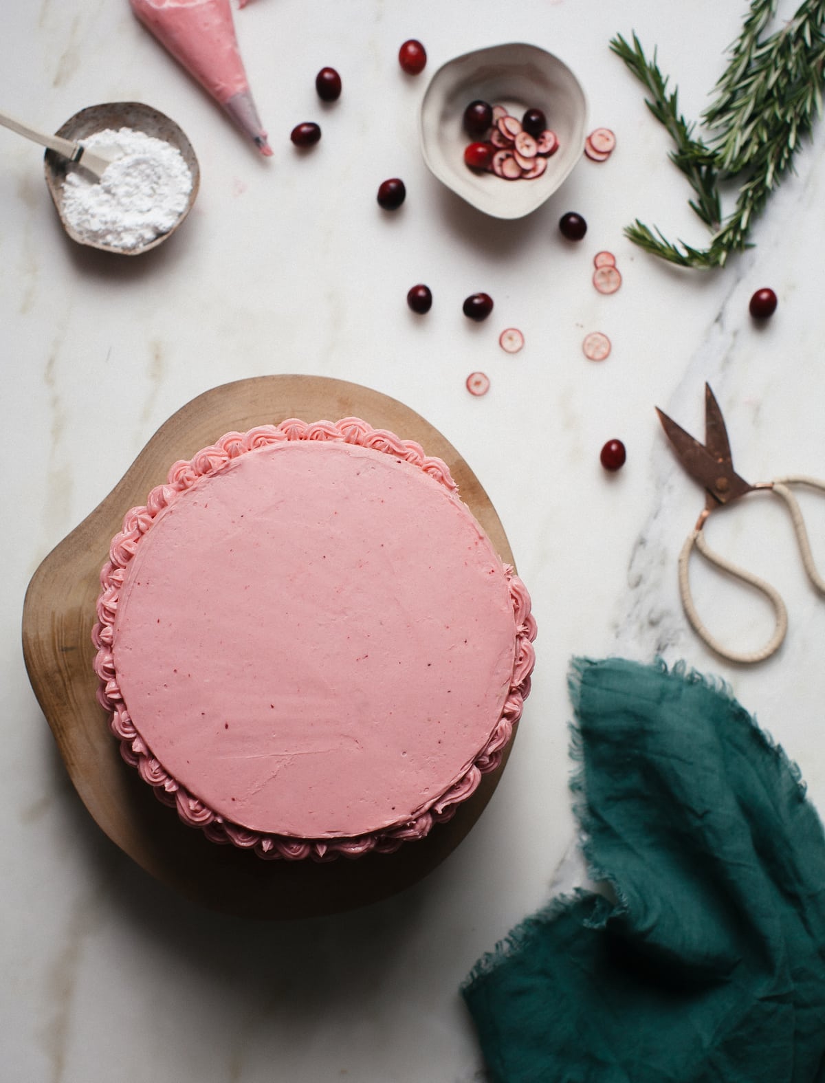 Cranberry Chestnut Cake