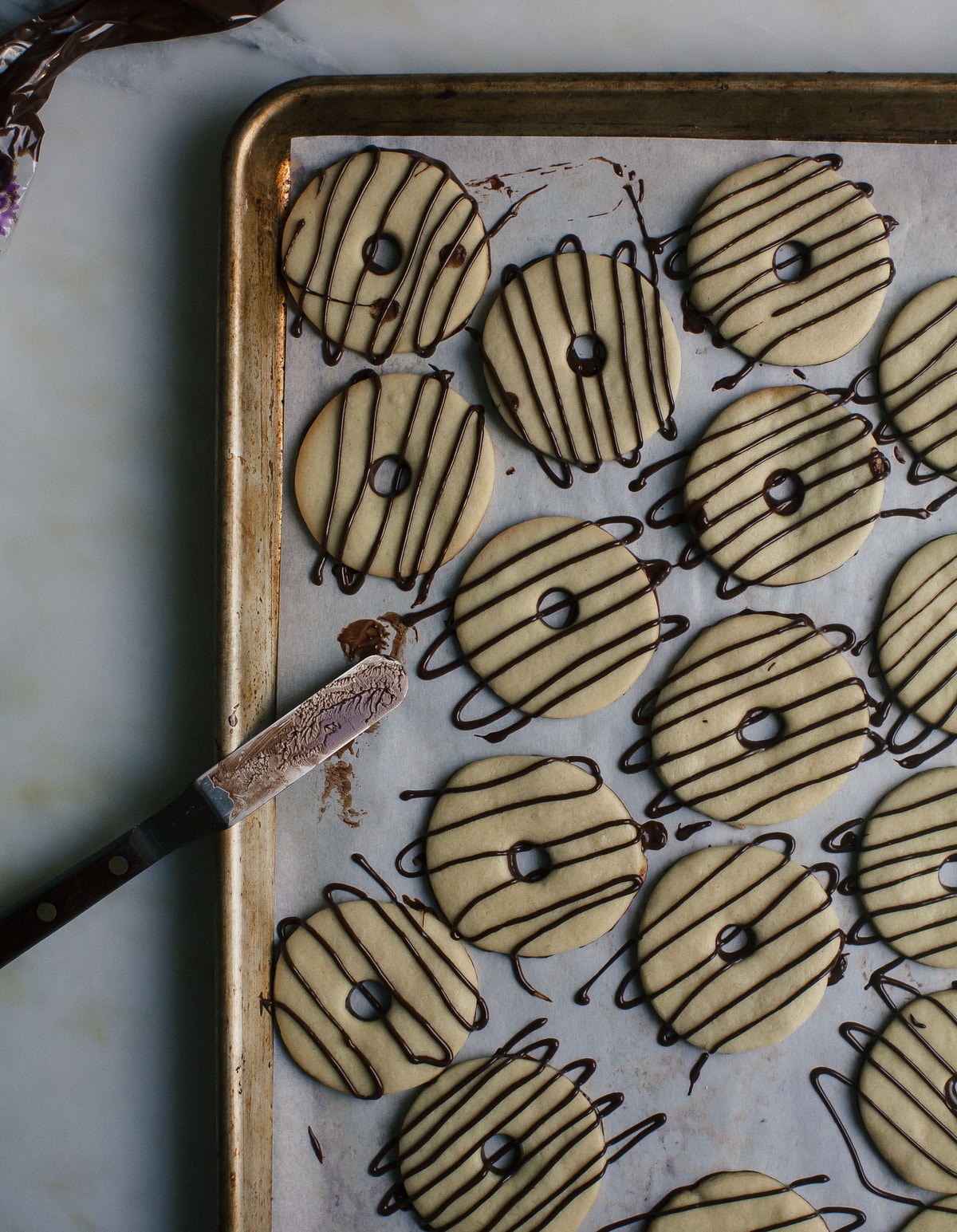 Fudge-Striped Cookies