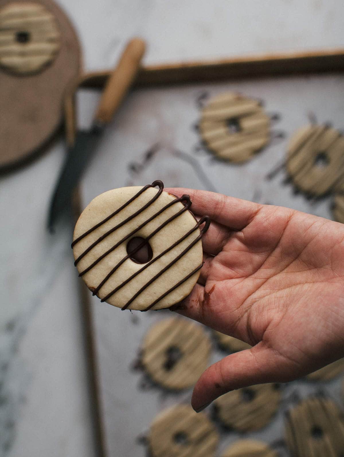 Fudge-Striped Cookies