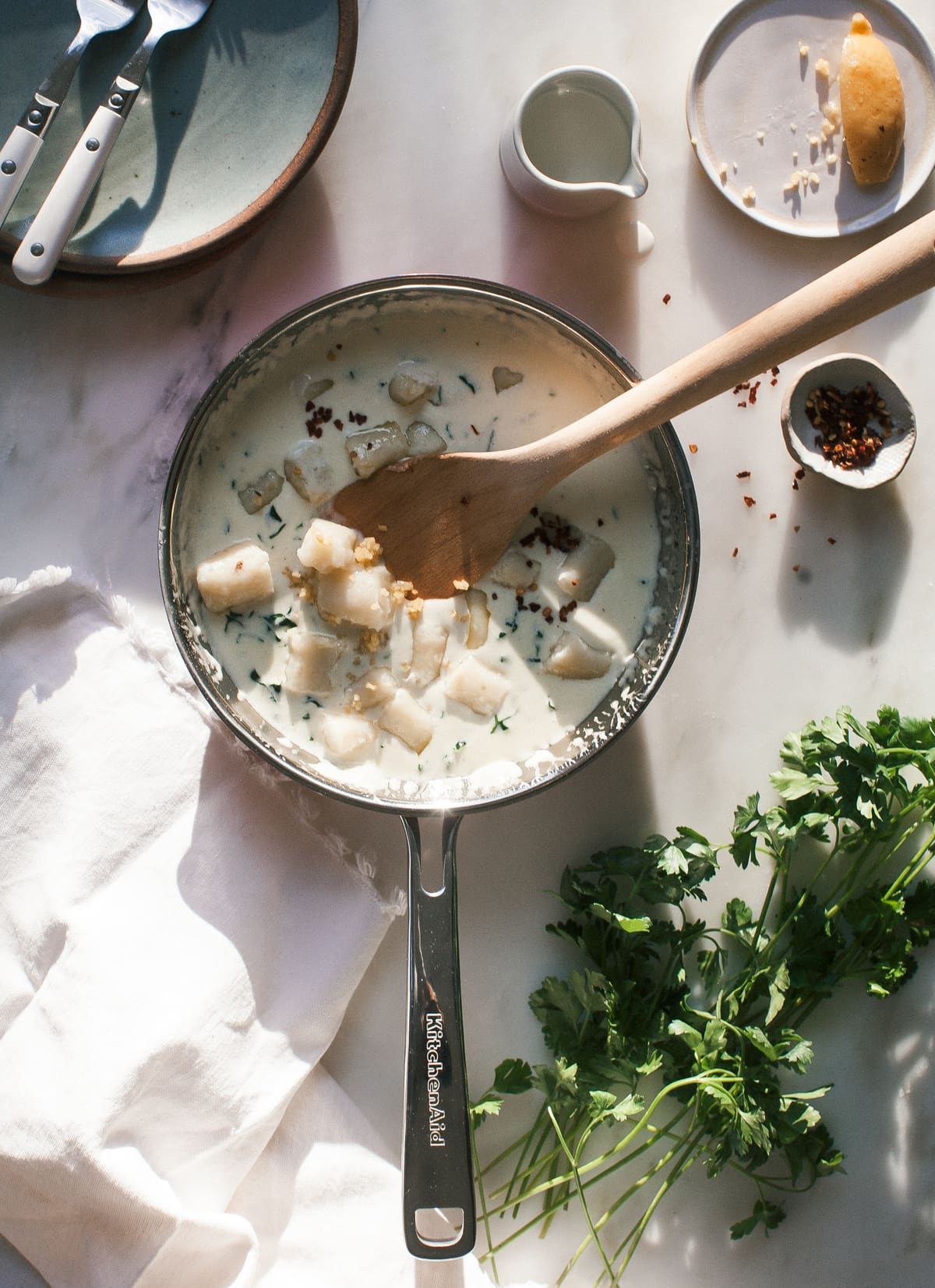 Gnocchi Preserved Lemon with Alfredo Sauce
