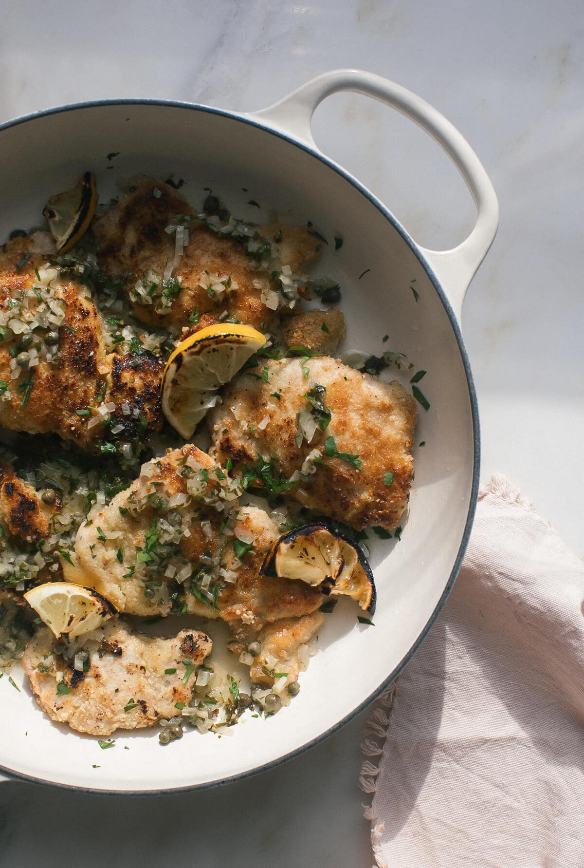 Almond-Crusted Chicken Piccata 