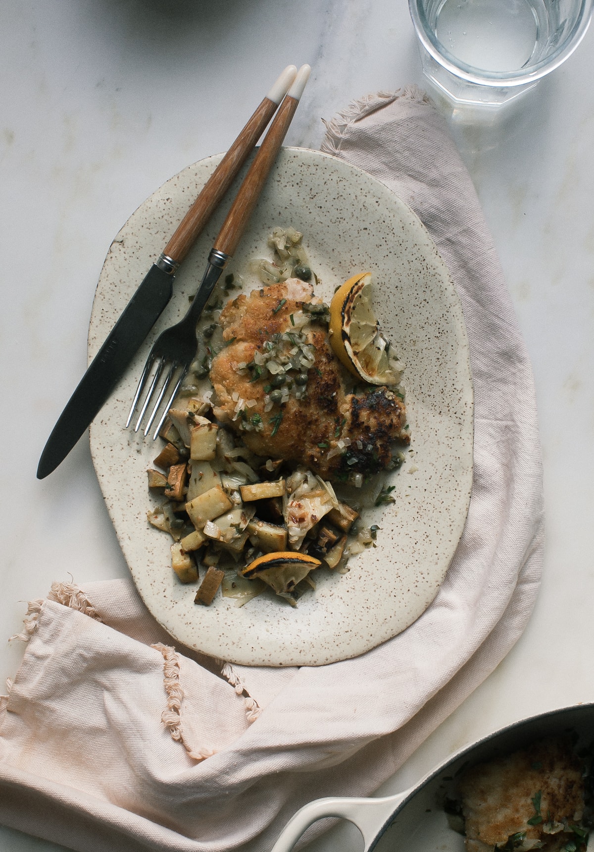 Almond-Crusted Chicken Piccata 