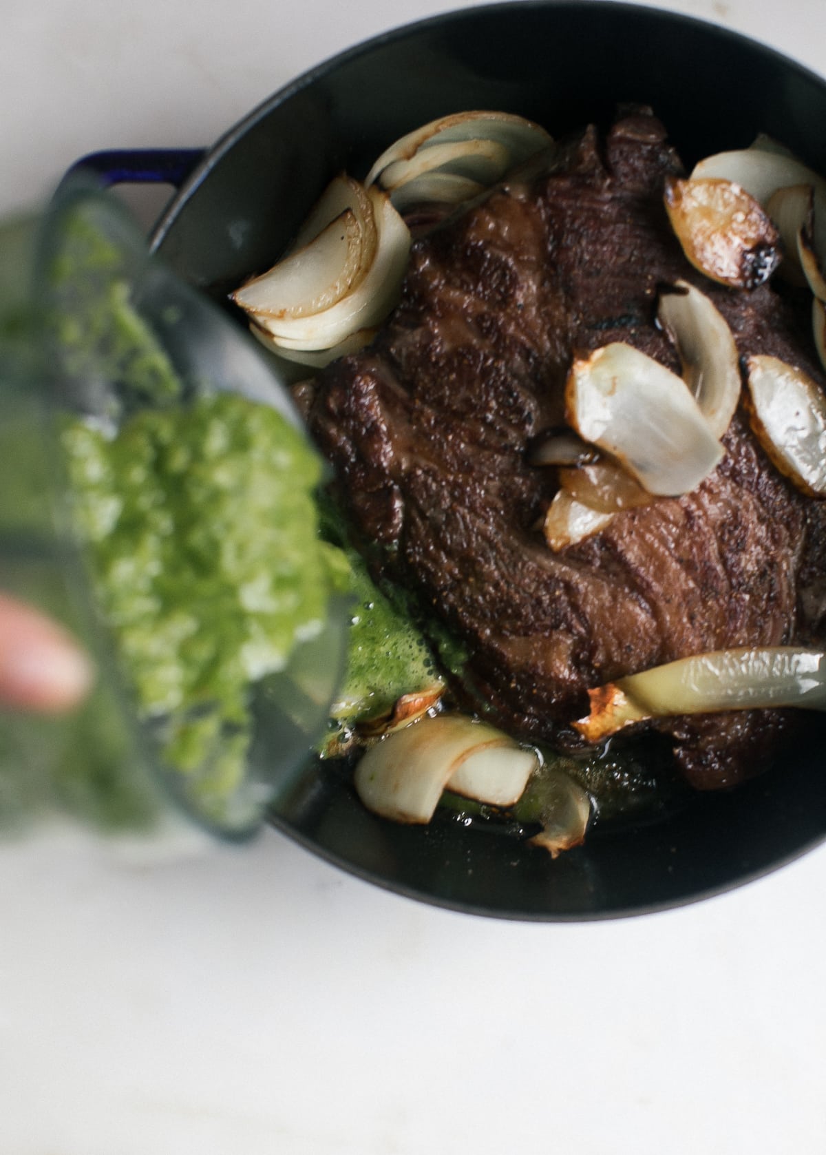 Peruvian-ish Pot Roast with Silky Smooth Cauliflower Puree