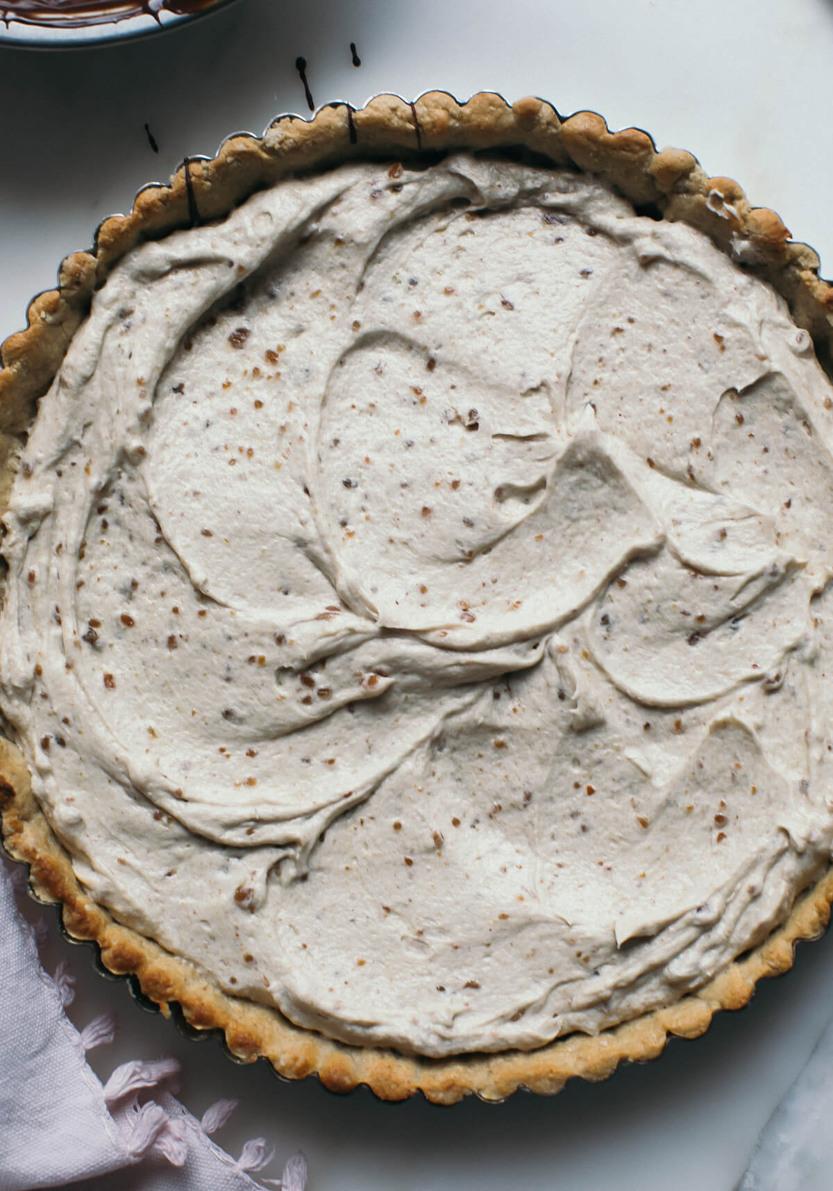 Nut Butter Coconut Chocolate Tart