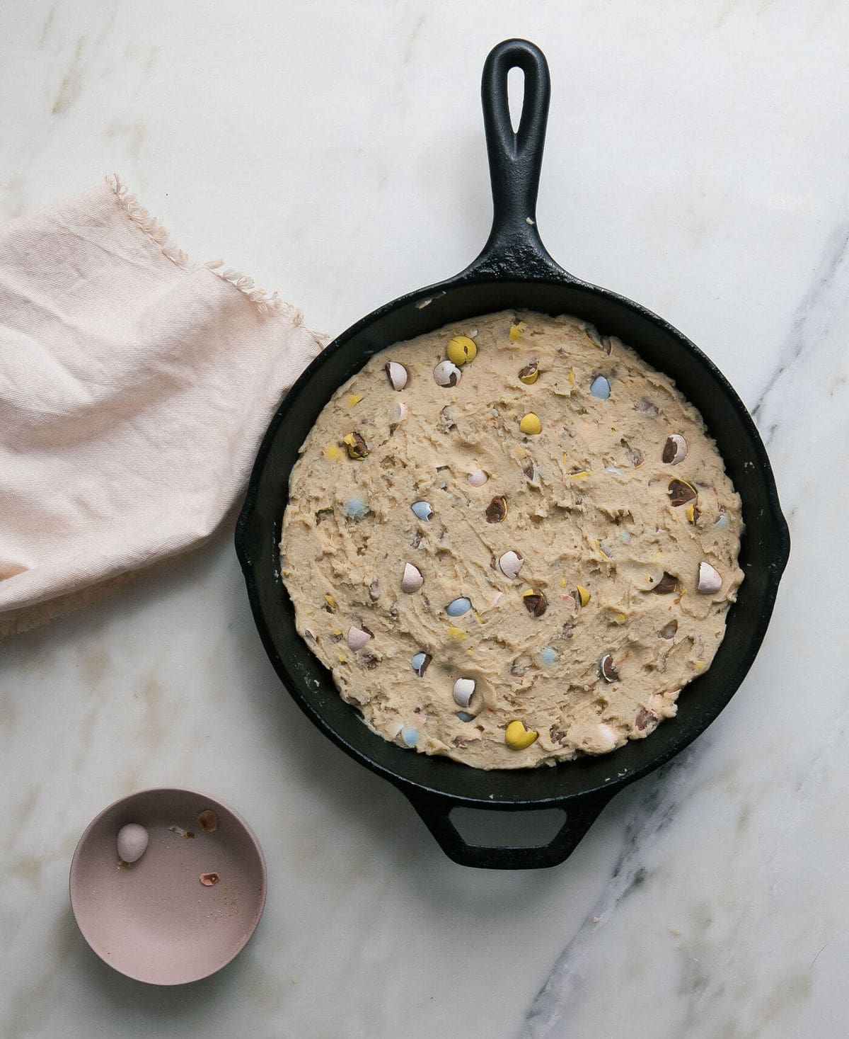 Cadbury Mini Eggs Skillet Cookie