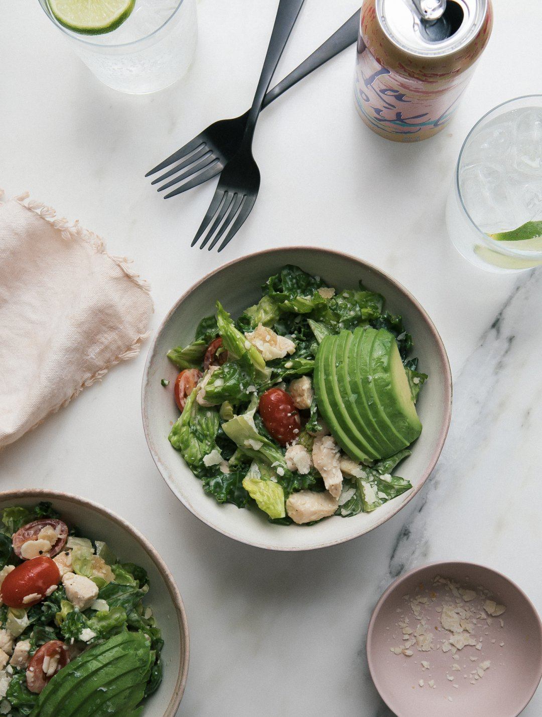 Copycat SweetGreen Kale Caesar Salad - A Cozy Kitchen