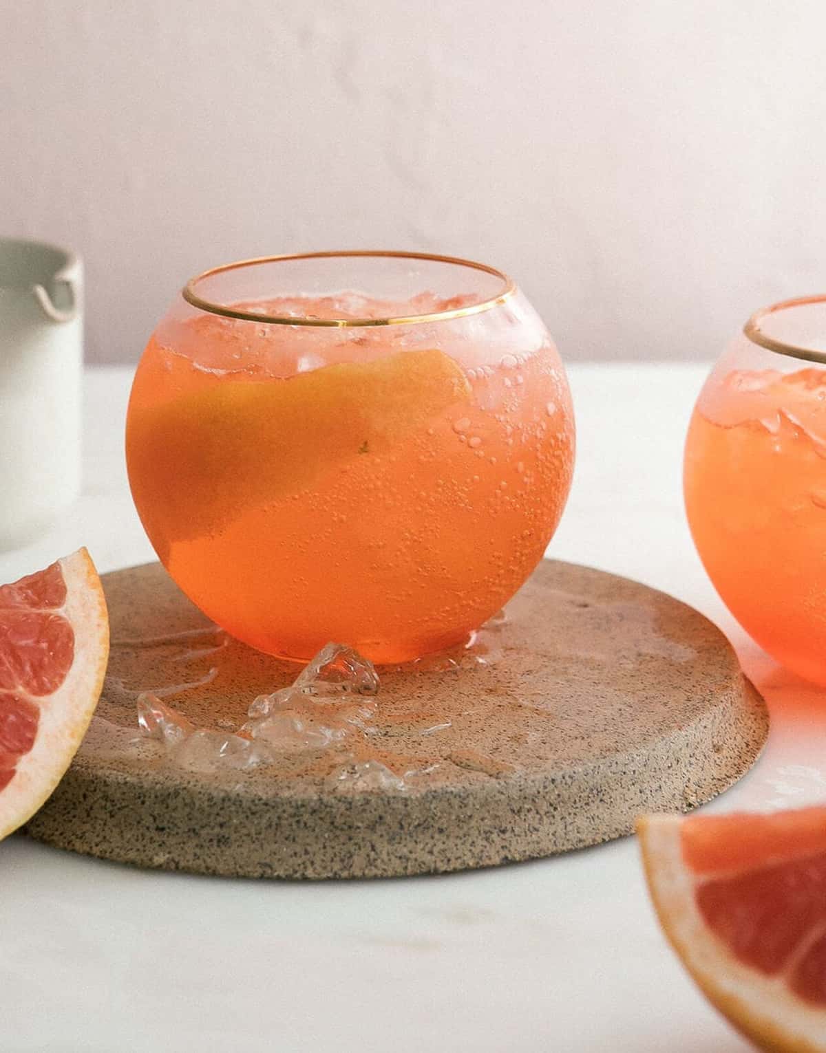 Aperol Spritz with ice around. 