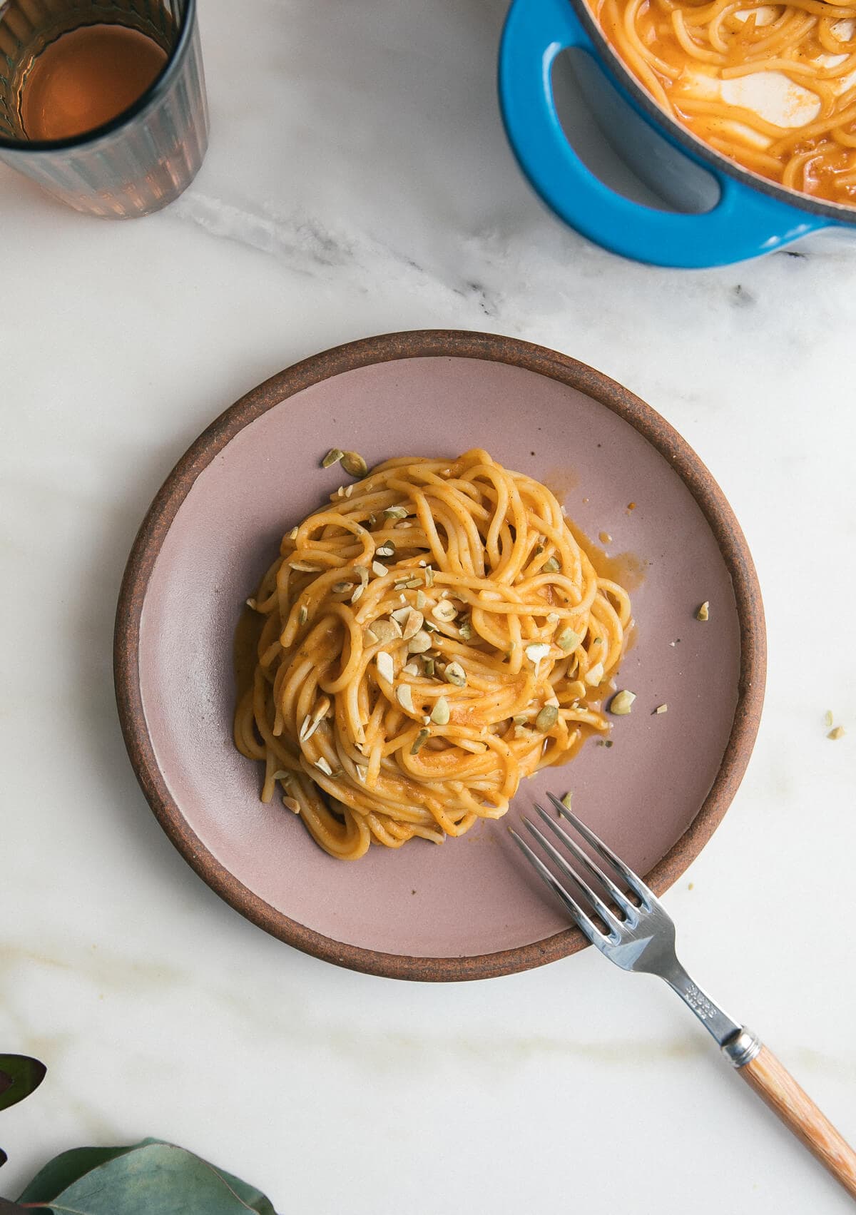 Easy, Creamy, Homemade Pumpkin Sauce Chorizo-Spiced Pasta 