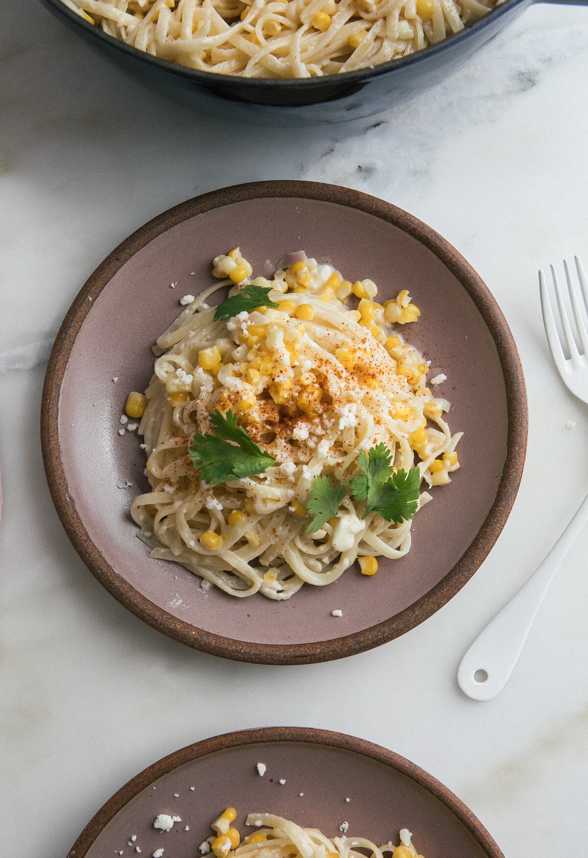 Elote Skillet Pasta - Served From Scratch