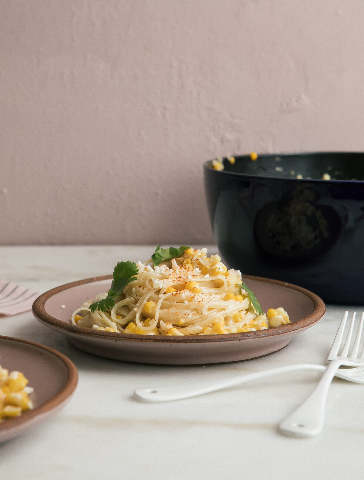 Elote Pasta Carbonara