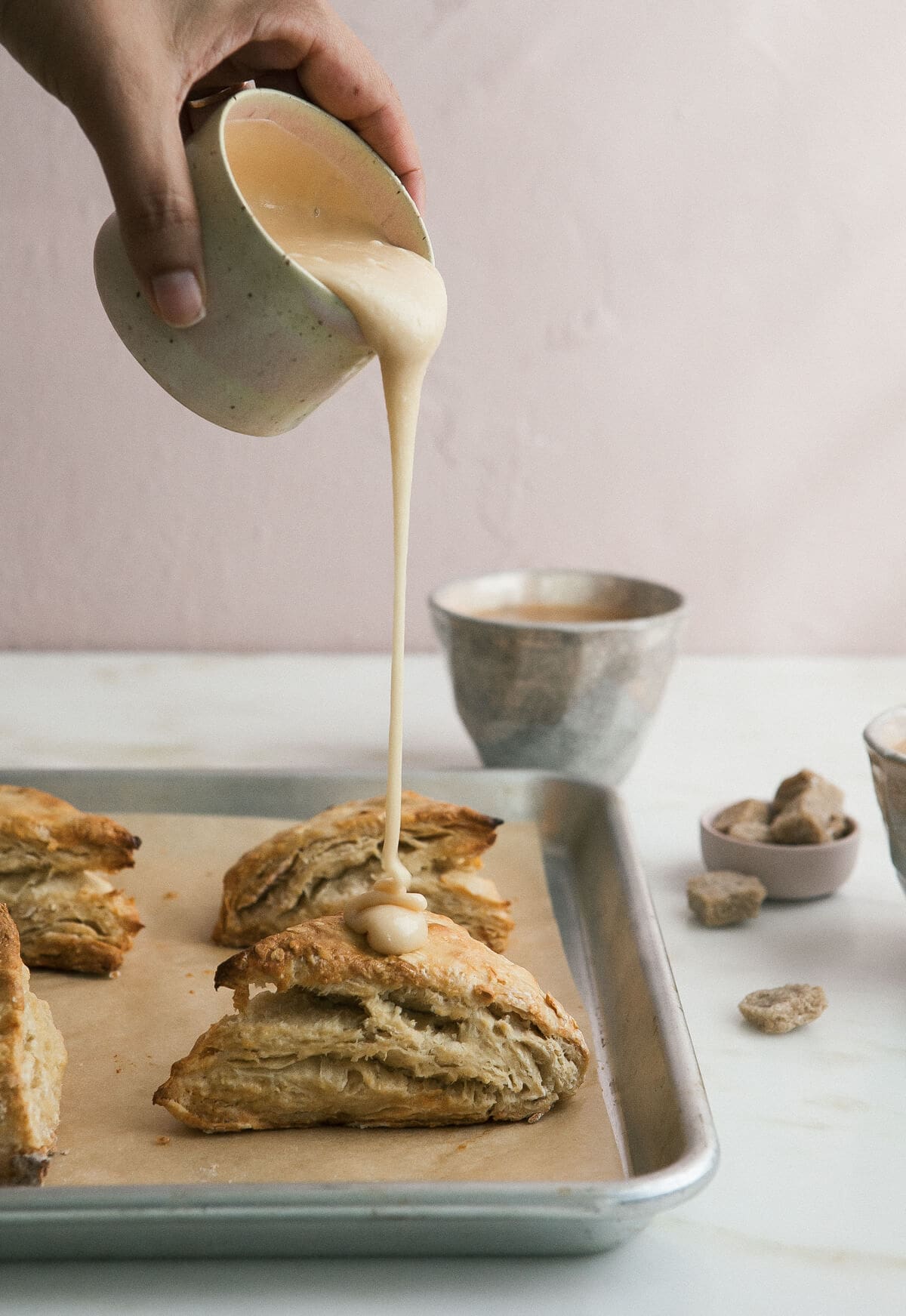 Earl Grey Honey Scones with Honey Glaze - A Cozy Kitchen