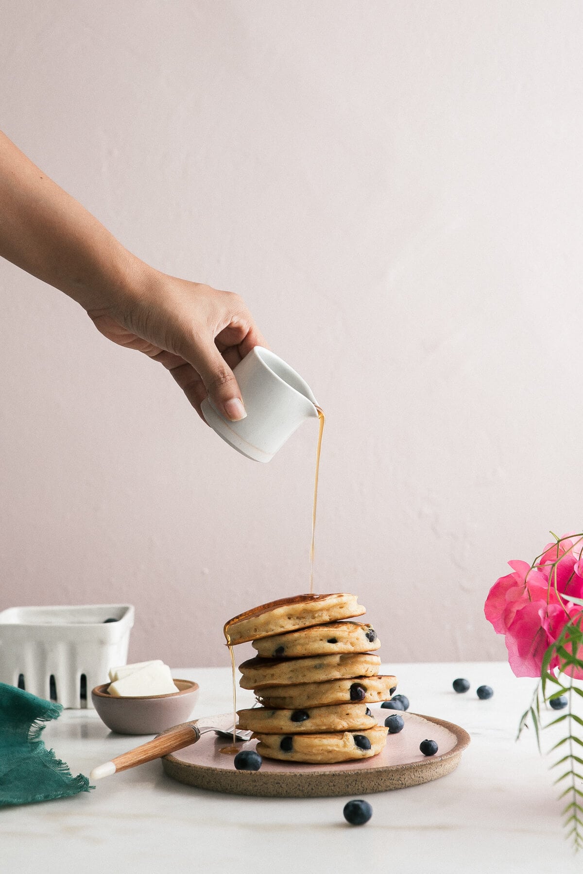 Cornbread Blueberry Pancakes