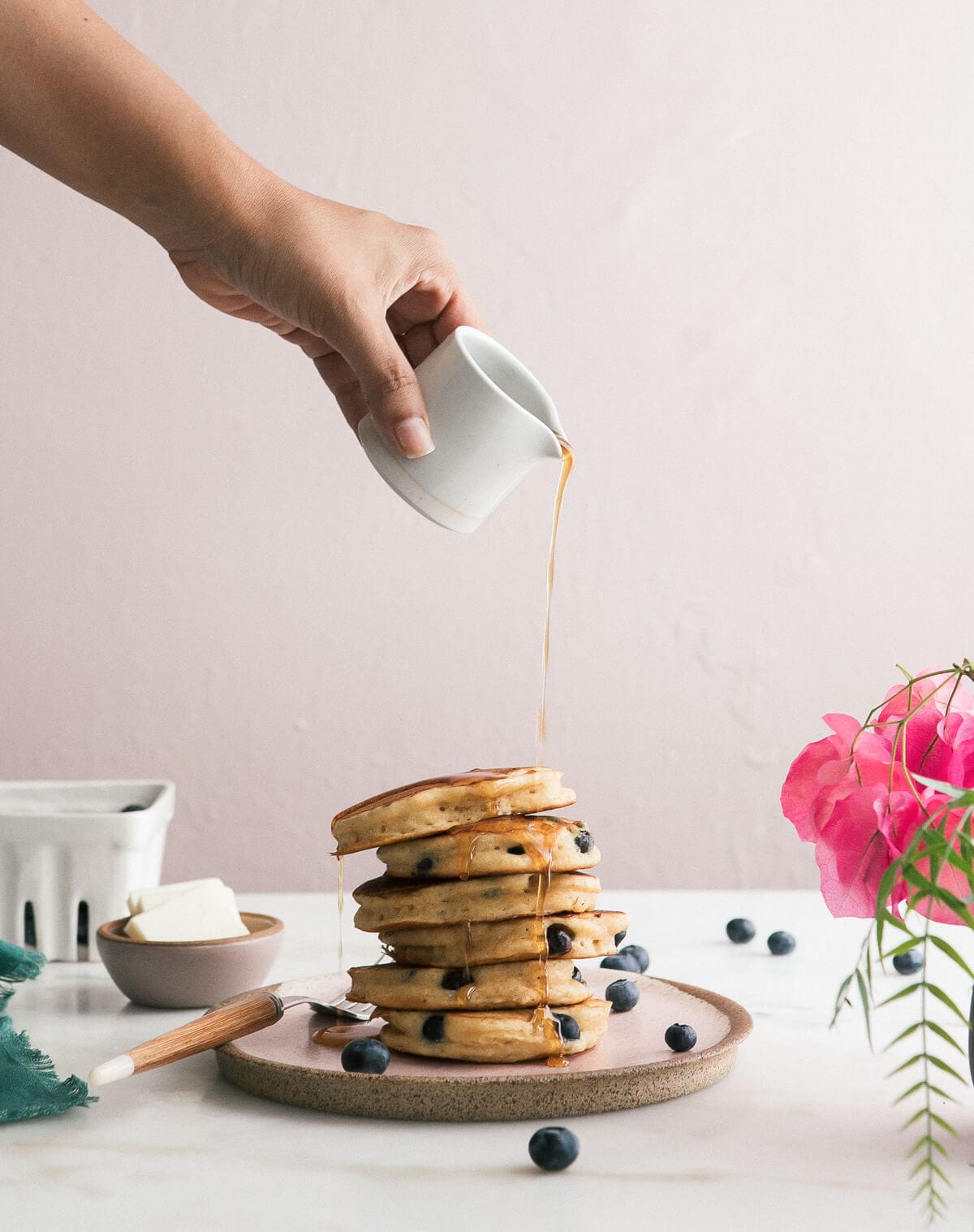 Cornbread Blueberry Pancakes