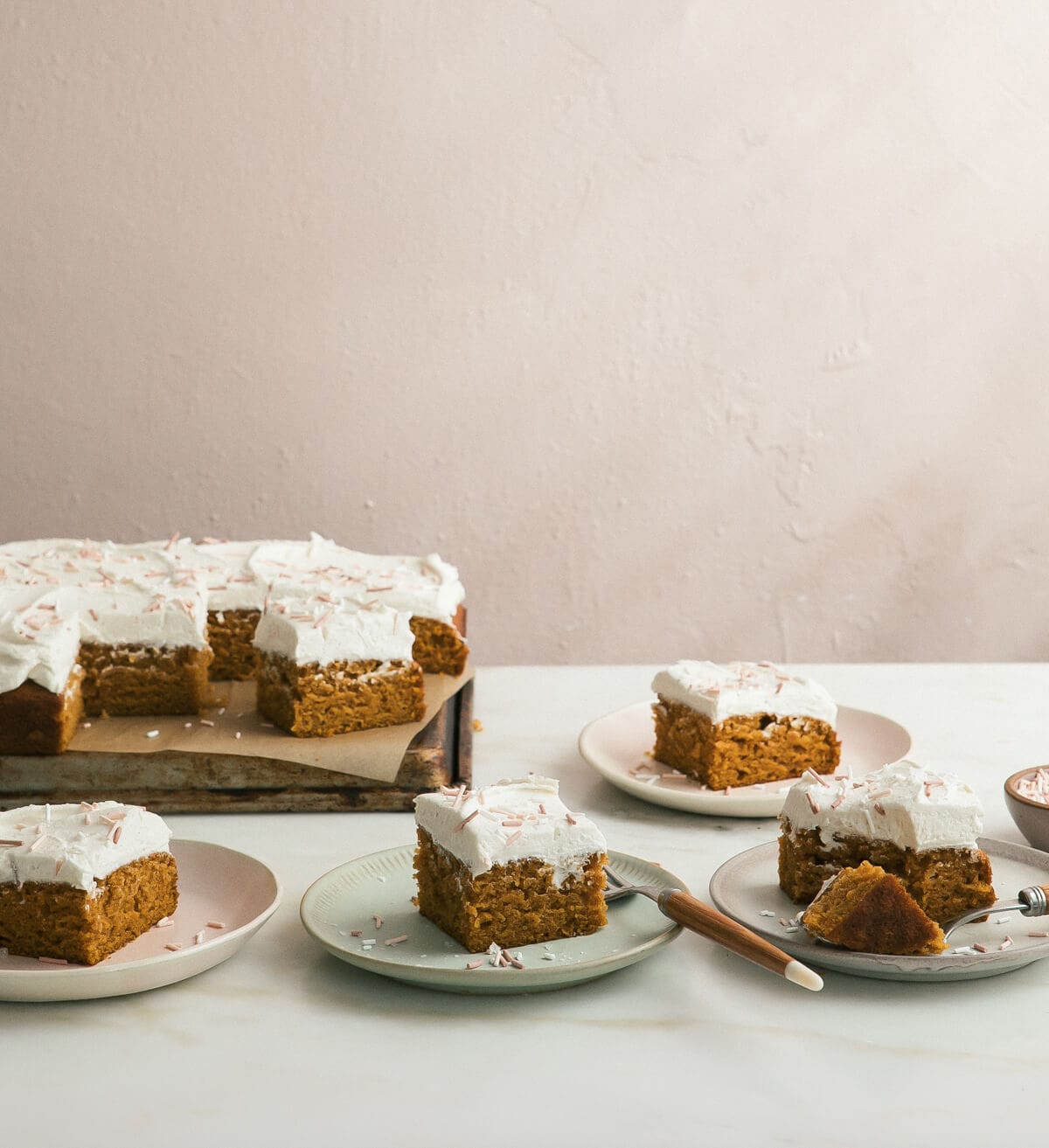 Pumpkin Sheet Cake with Brown Butter Frosting