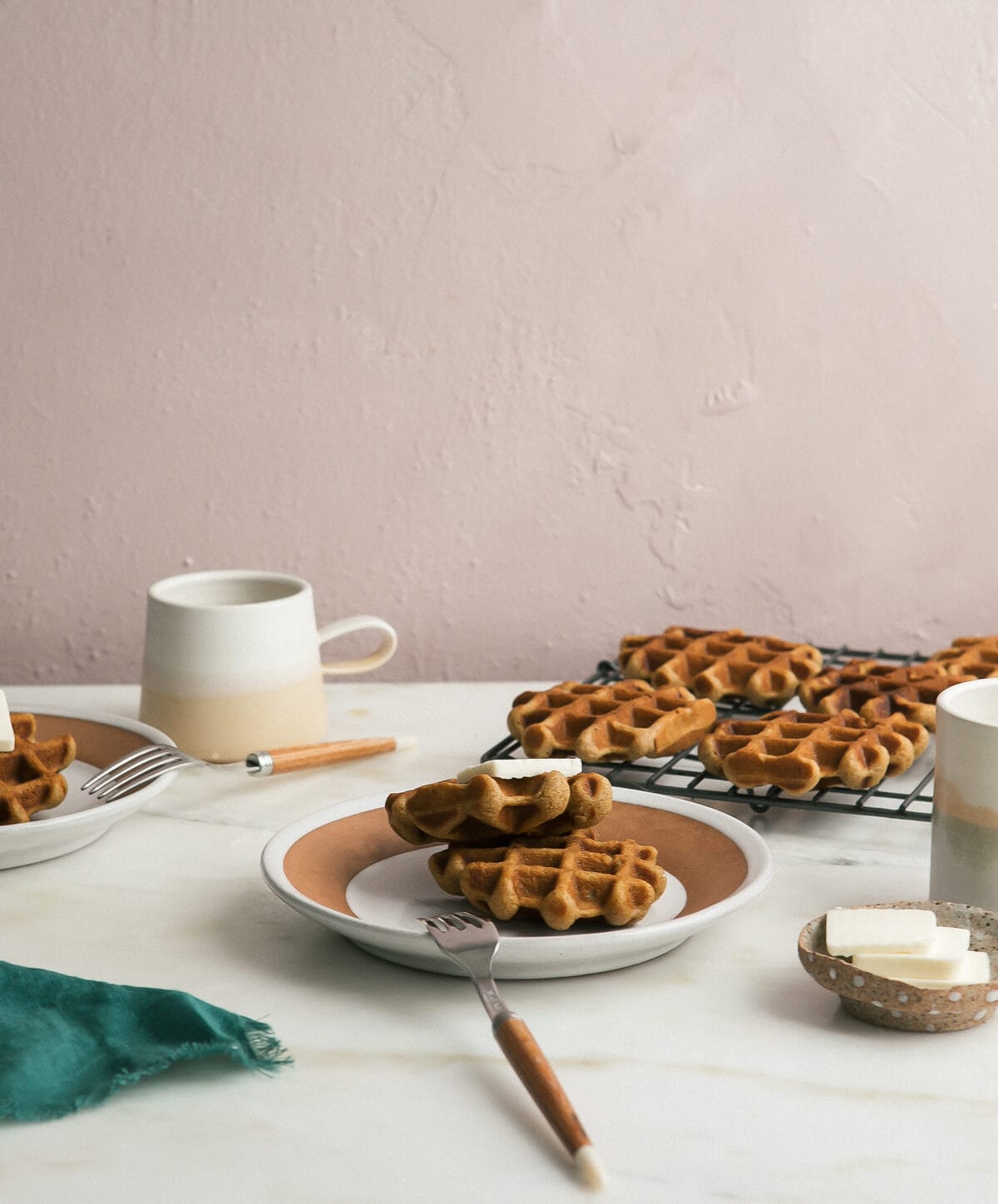 Crispy Pumpkin Waffles 