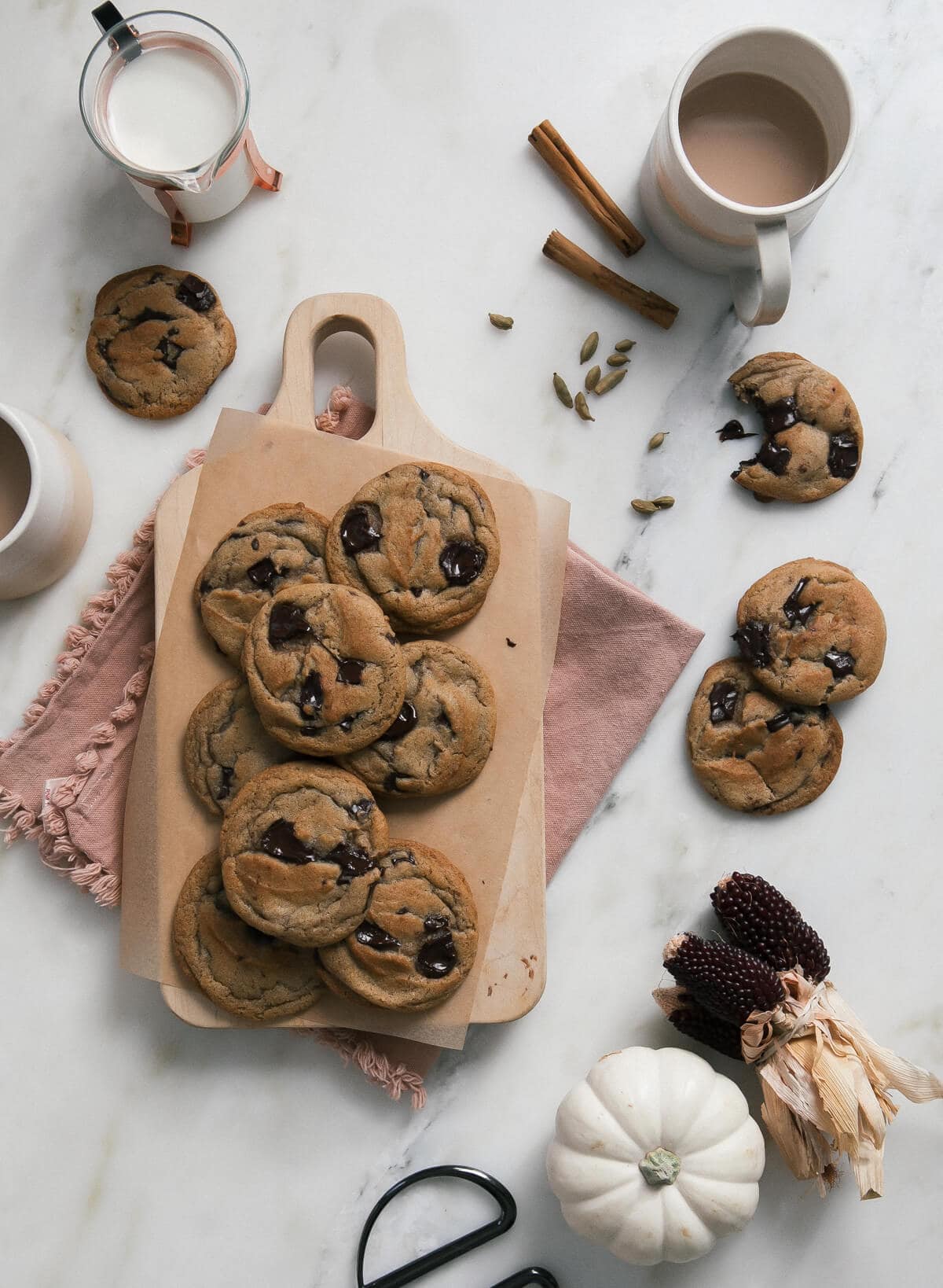 Chai Masala Chocolate Chip Cookies 