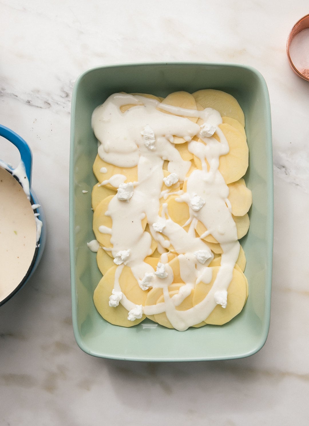 Goat Cheese Potato Gratin with Yukon Gold Potatoes A Cozy Kitchen