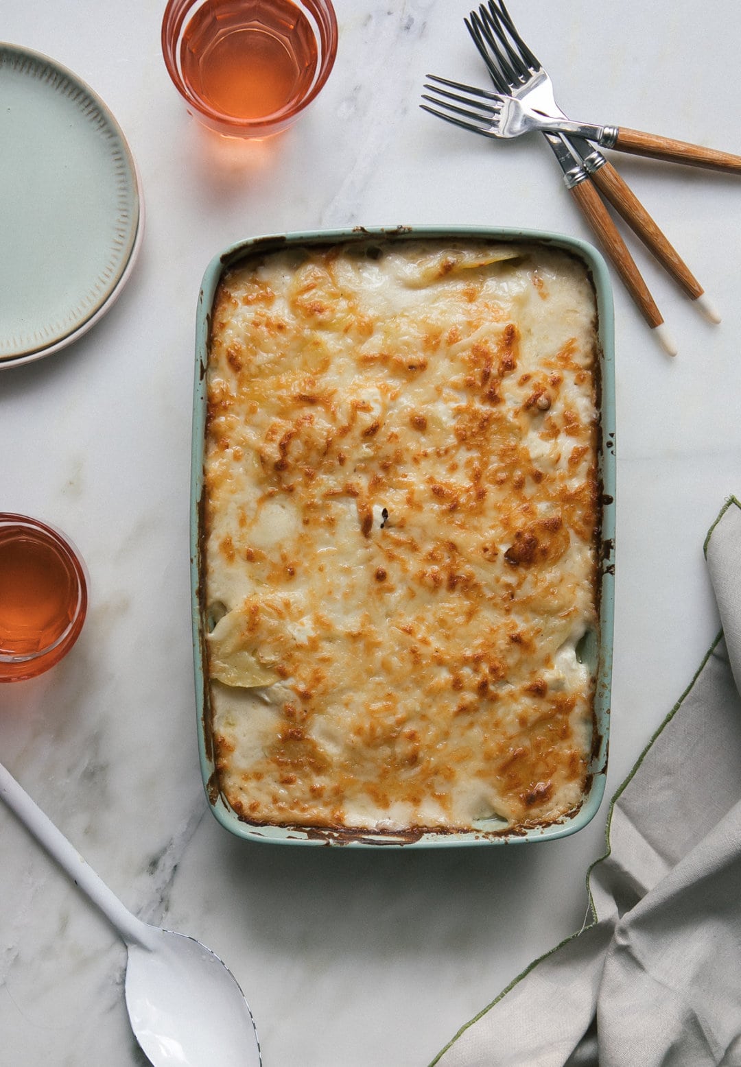 Goat Cheese Potato Gratin with Yukon Gold Potatoes A Cozy Kitchen