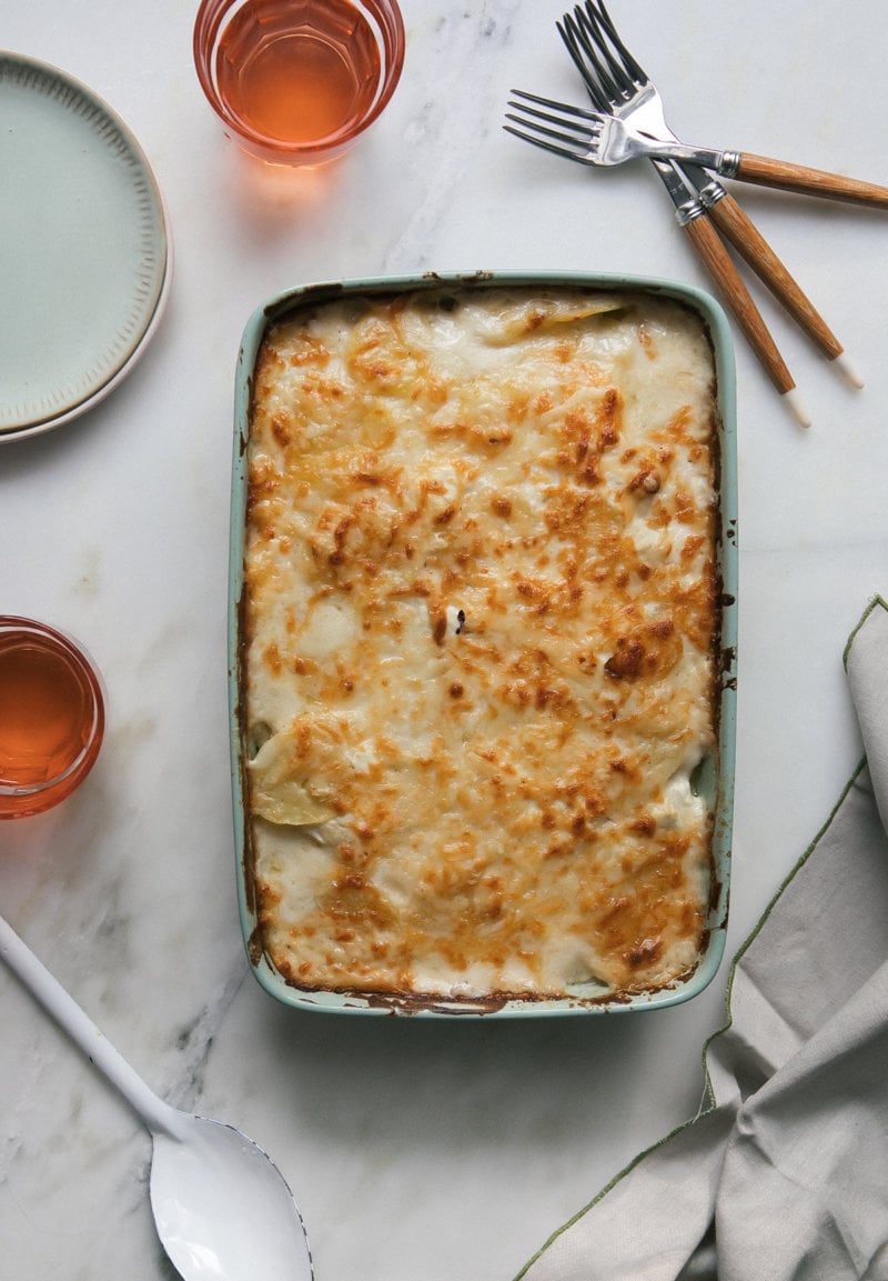 Goat Cheese Potato Gratin with Yukon Gold Potatoes A Cozy Kitchen