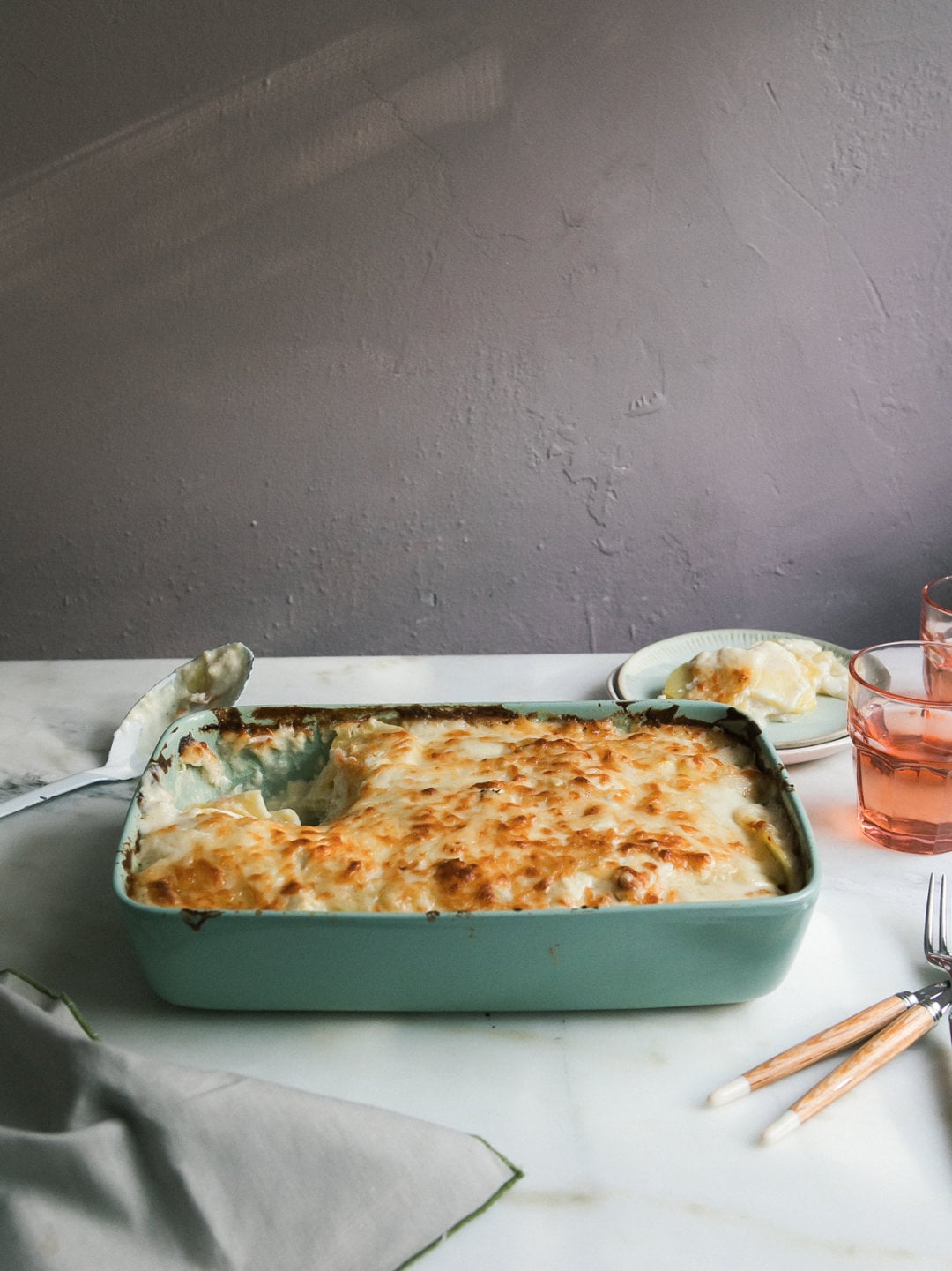 Goat Cheese Potato Gratin with Yukon Gold Potatoes A Cozy Kitchen