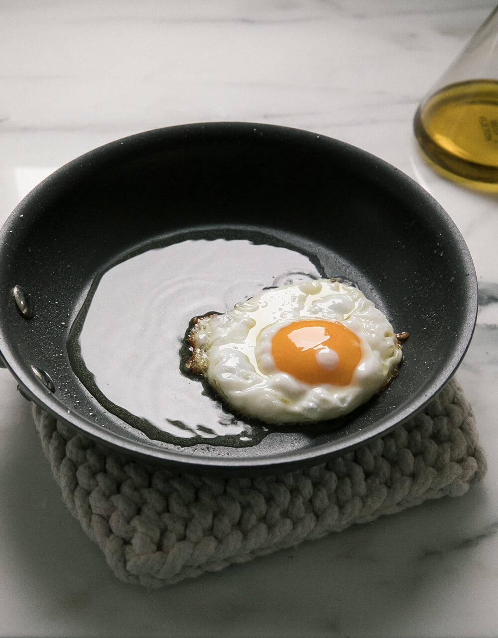 Olive Oil Fried Eggs 