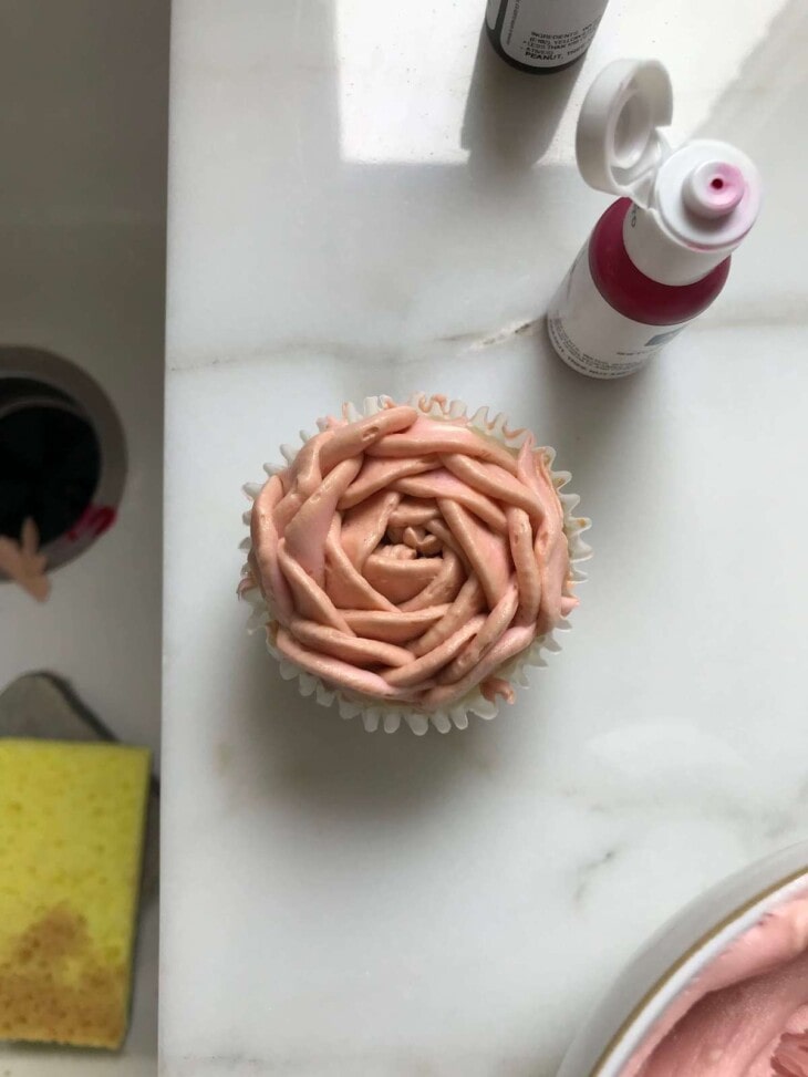 CappuccinoFlavored Rose Cupcakes A Cozy Kitchen