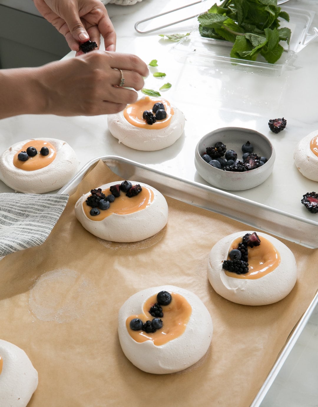Meringues with Citrus Curd and Fruit A Cozy Kitchen