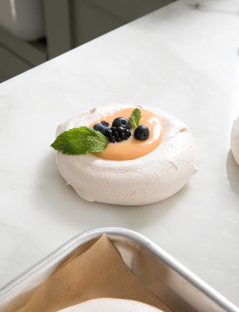 Meringues with Citrus Curd and Fruit A Cozy Kitchen