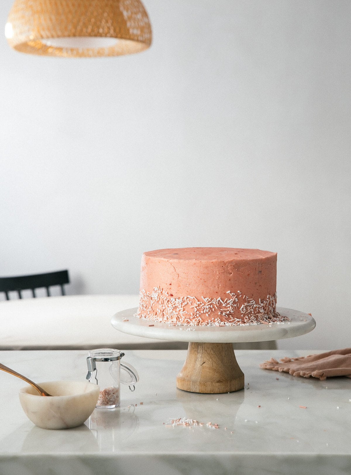 Corn Cake with Guava Frosting