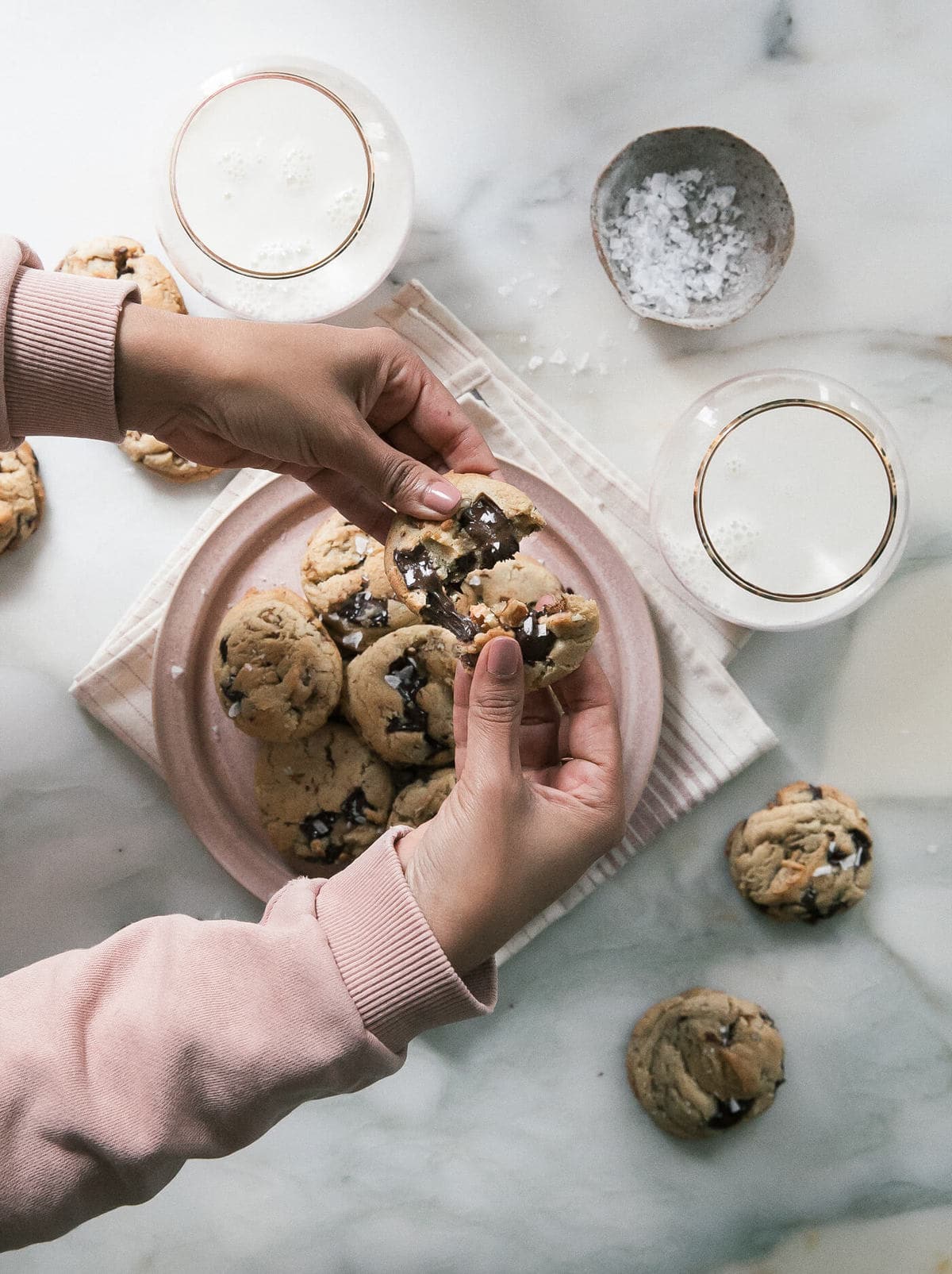 Bourbon Pecan Chocolate Chip Cookies