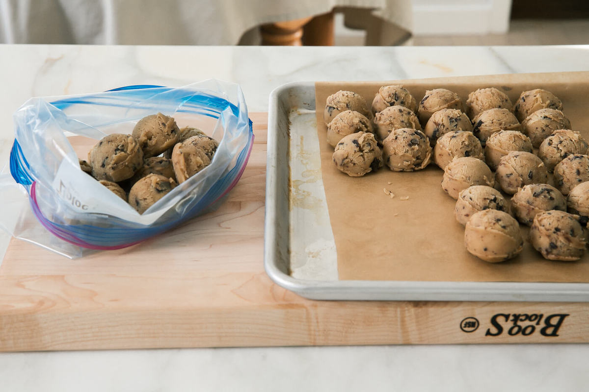 Ice Cube Tray to Freeze Cookie Dough