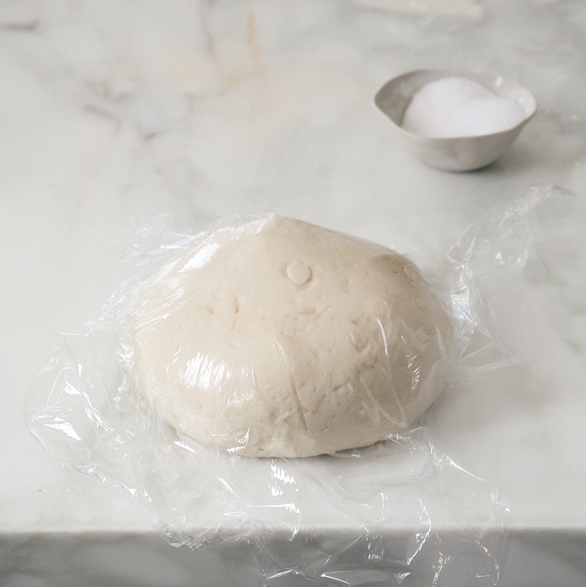 Pizza dough as it's rising. 