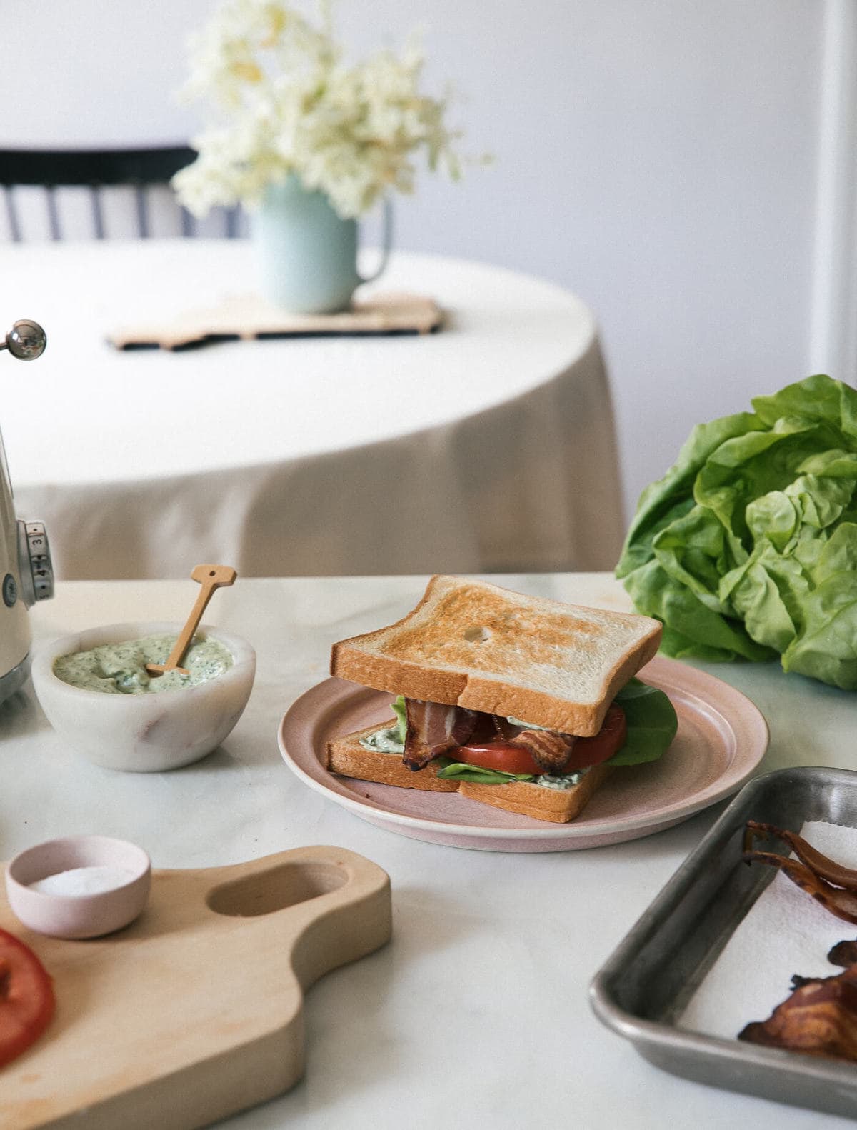 The best BLT Sandwich on a plate. 