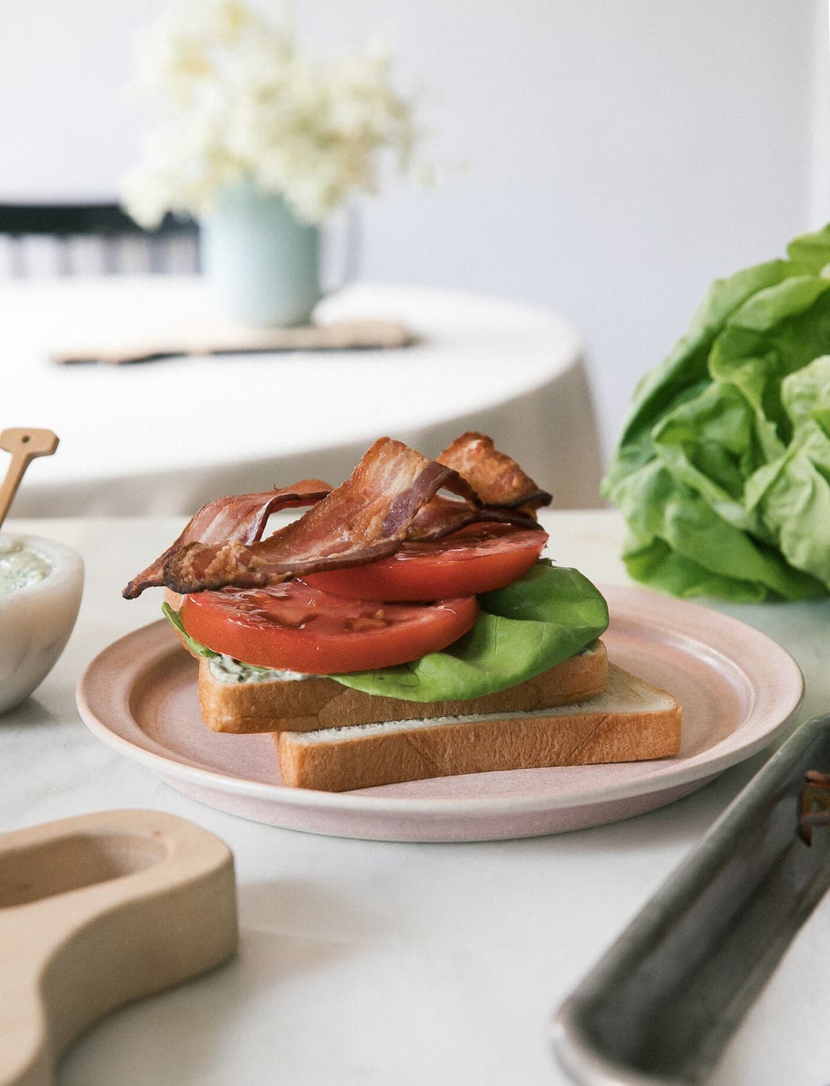 The best BLT Sandwich on a plate. 