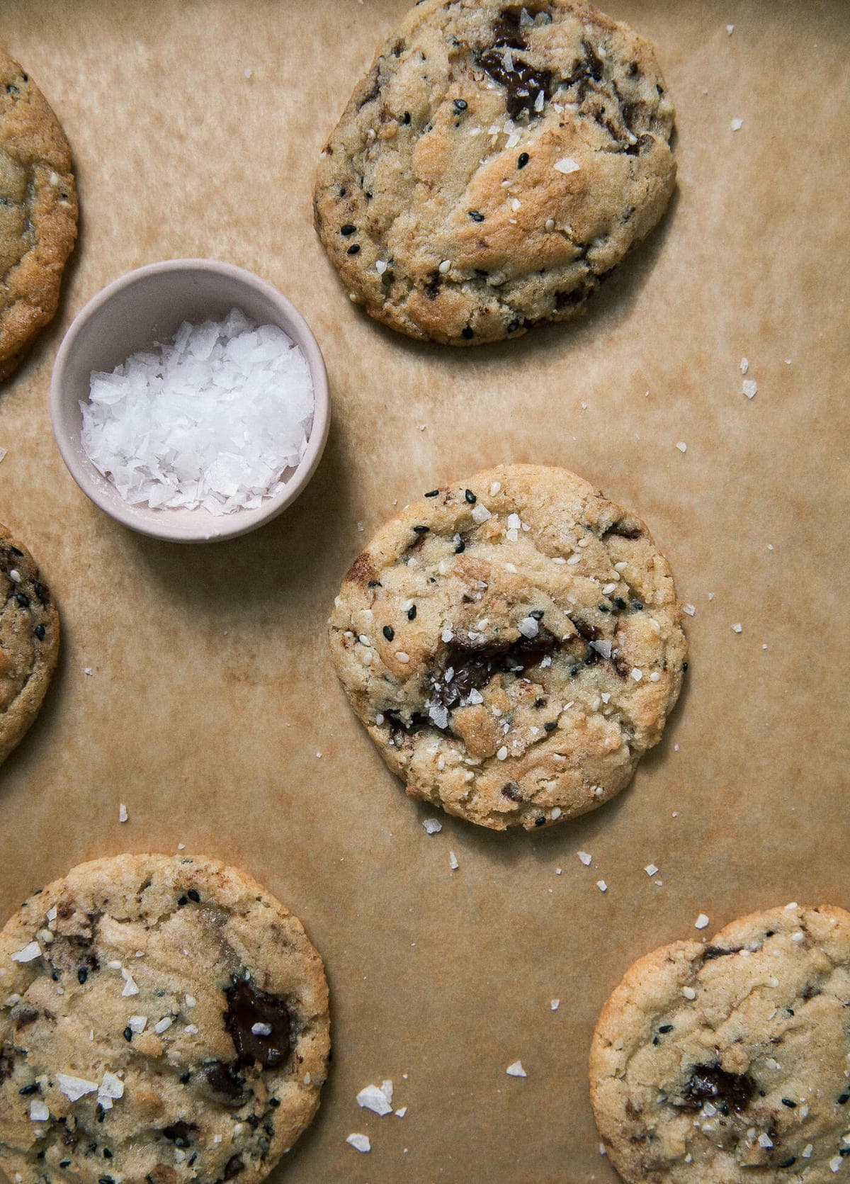 Sesame Chocolate Chip Cookies