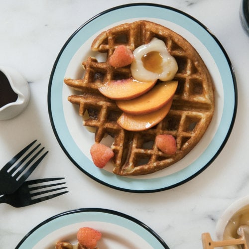 Light & Crispy Waffle Recipe - Very Crispy! - A Cozy Kitchen