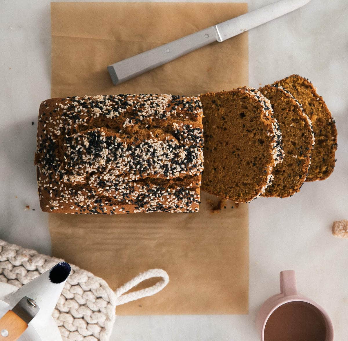 Pumpkin Tahini Loaf