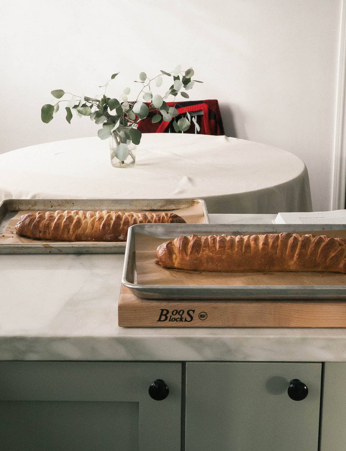I have several different types of jelly roll pans (aka baking or cookie sheets), but my favorite is. Frosted Braided Bread . Danish Braided Strawberry Bread A Cozy Kitchen