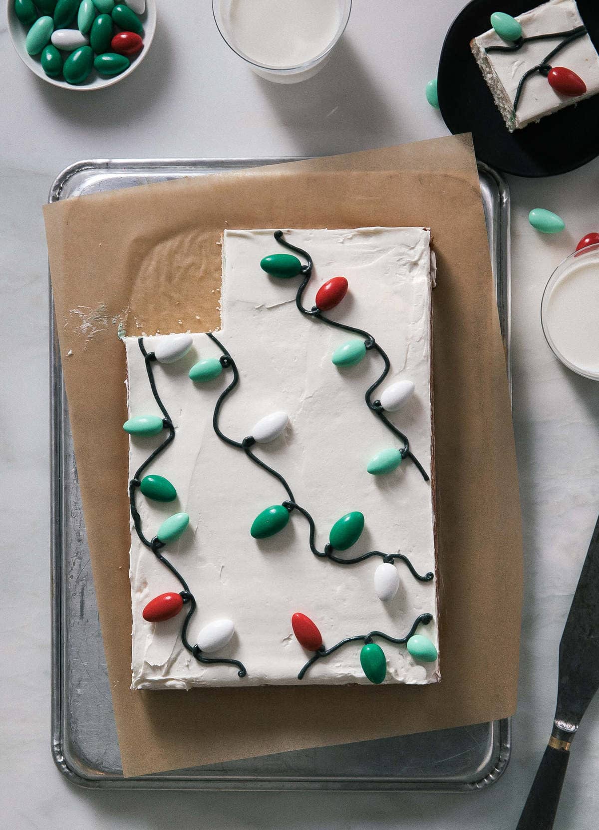 Coquito Cake Sliced Up!