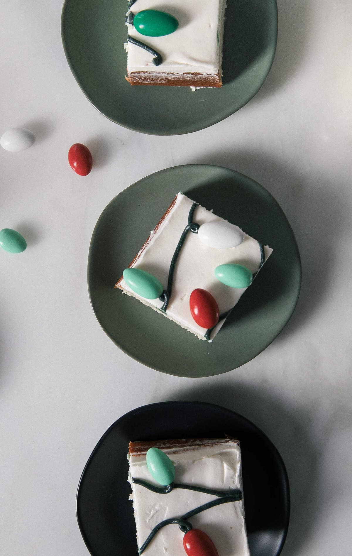 Slices of coquito cake.