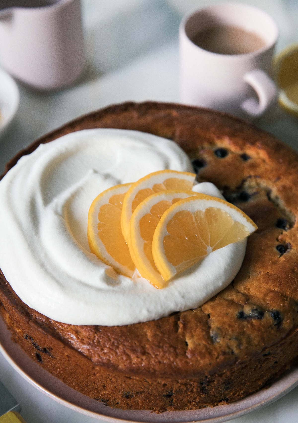 Meyer Lemon Blueberry Cornbread