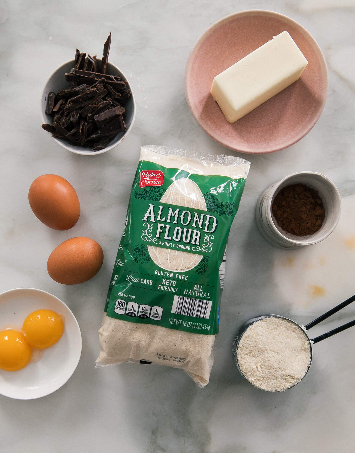 Ingredients on the counter. 