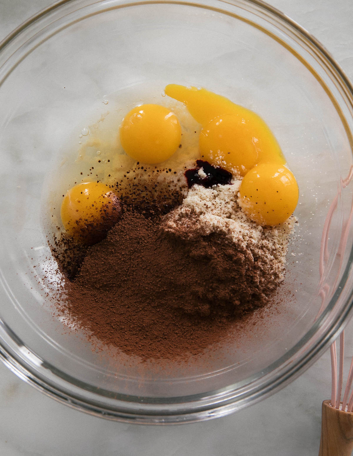 Batter being mixed together.