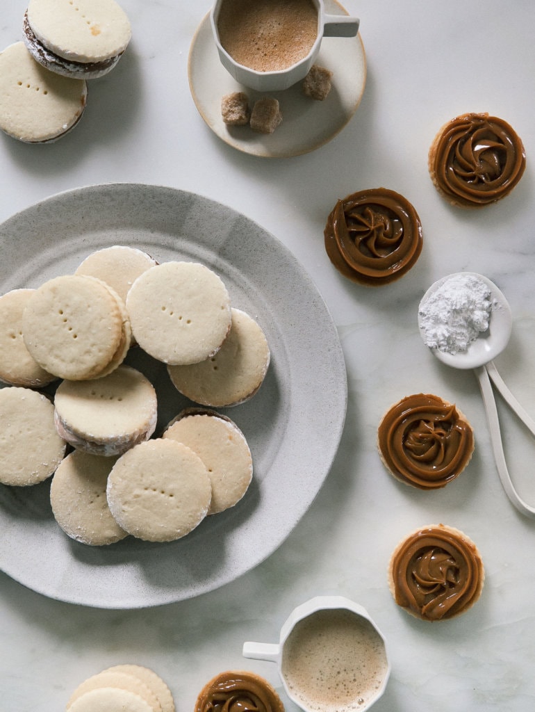 Alfajores Overhead on counter